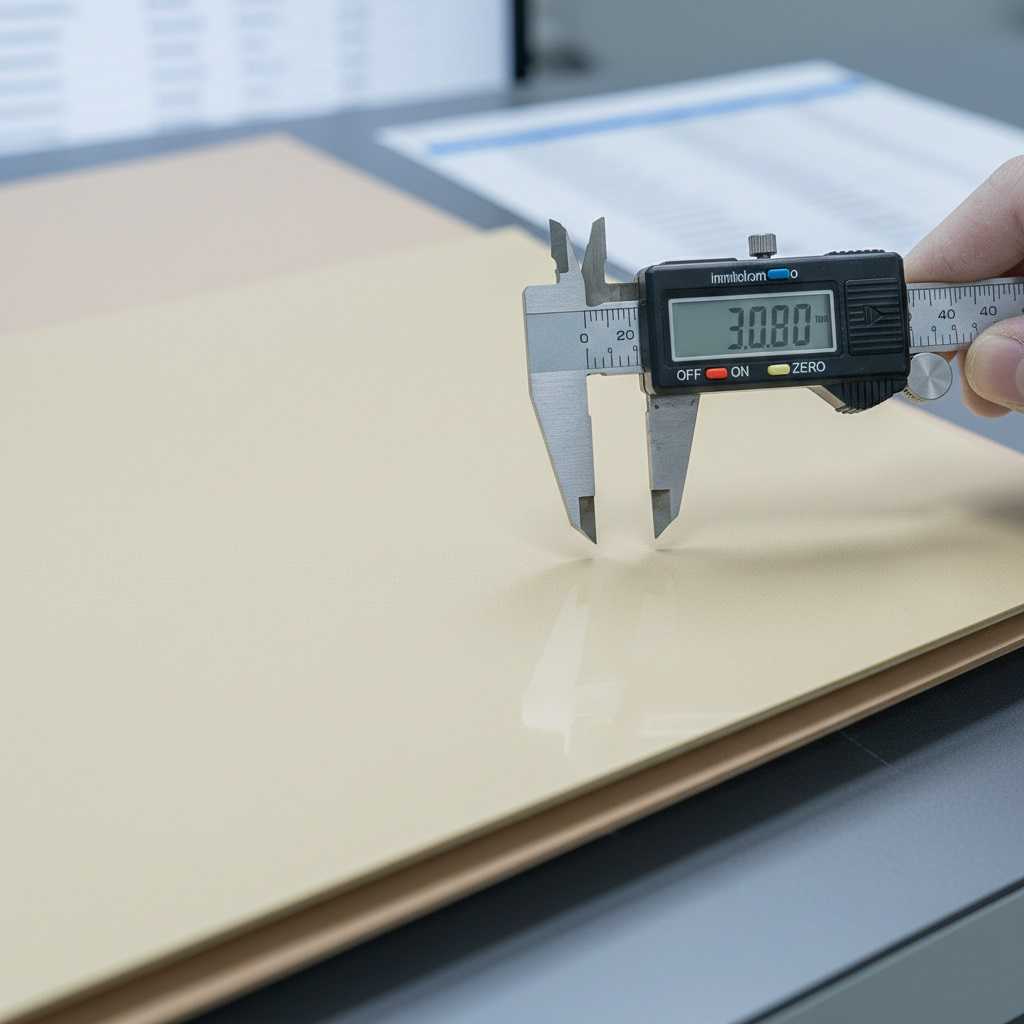 Precision measurement of high-frequency PCB substrate thickness