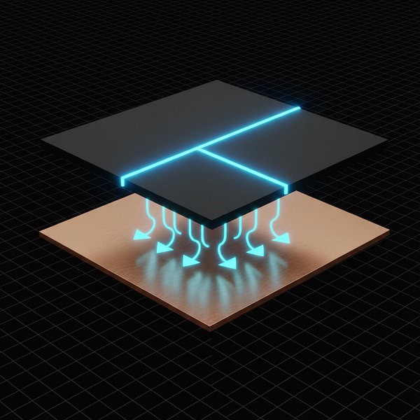 3D technical illustration of high speed PCB design showing continuous ground plane and return paths (2)