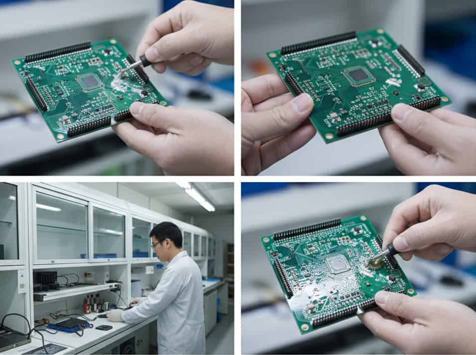 Inspection of clean, residue-free solder joints after aqueous wash