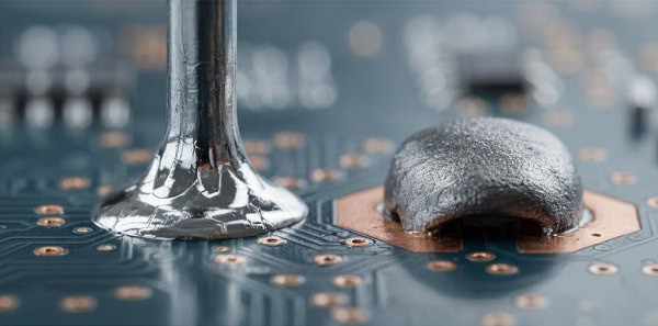 Macro view of defective cold solder joints caused by insufficient heat during the reflow soldering process11