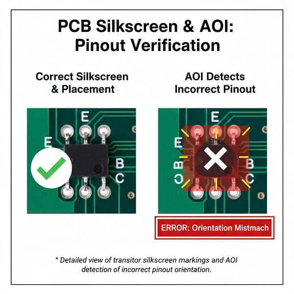 PCB-silkscreen-markings-and-AOI-inspection-for-correct-transistor-pinout-orientation