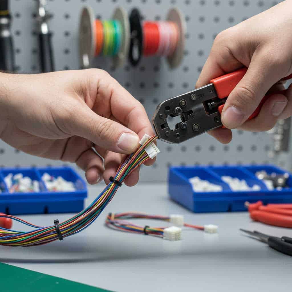 Precision cable and harness assembly with high-quality connectors for electronic box builds
