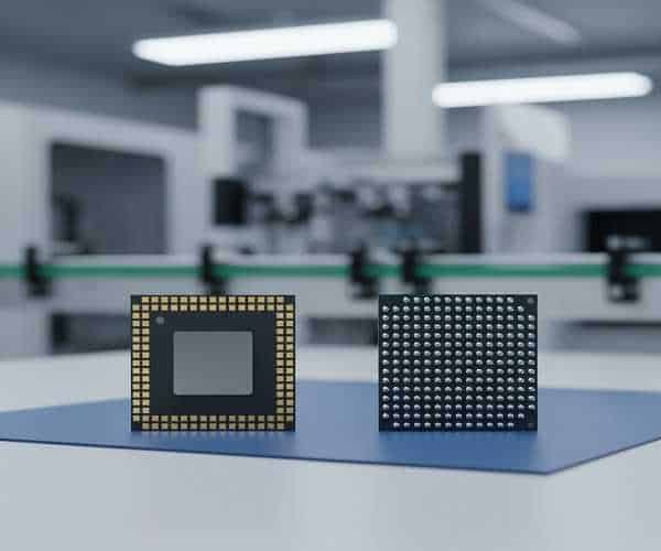 QFN package VS a BGA package