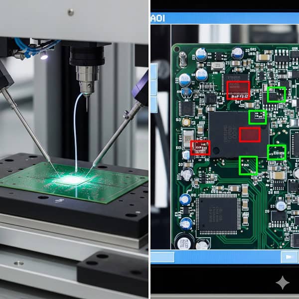 Side-by-side-comparison-of-PCB-E-test-and-PCBA-AOI-inspection