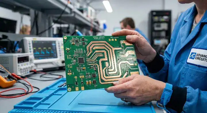 A hardware engineer examining PCB copper weight differences between 1oz, 2oz, and 3oz boards