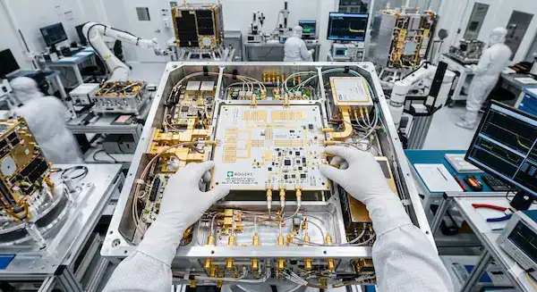 An advanced aerospace radar module utilizing high stability high frequency PCBs sourced from a reliable rogers pcb manufacturer.