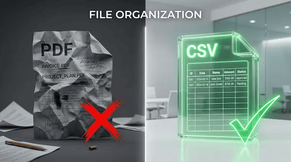 Comparing bad PDF formats versus good Excel formatting for PCB assembly BOM quoting cleanup