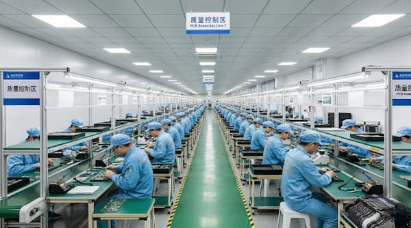 PCB-assembly-workshop-with-automated-workstations