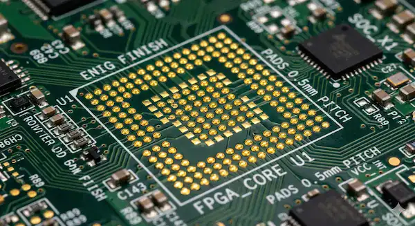 Perfectly flat ENIG plating process BGA pads ensuring supreme surface coplanarity for PCB assembly