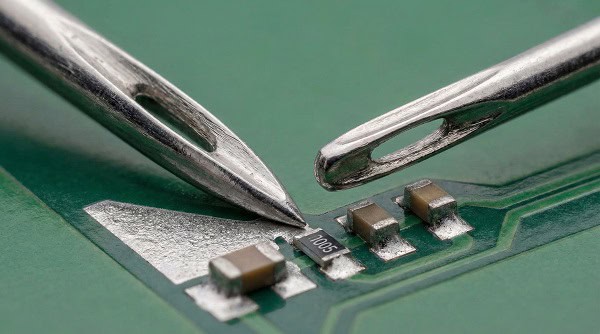 Ultra fine soldering paste printing for 01005 micro components illustrating PCBA miniaturization