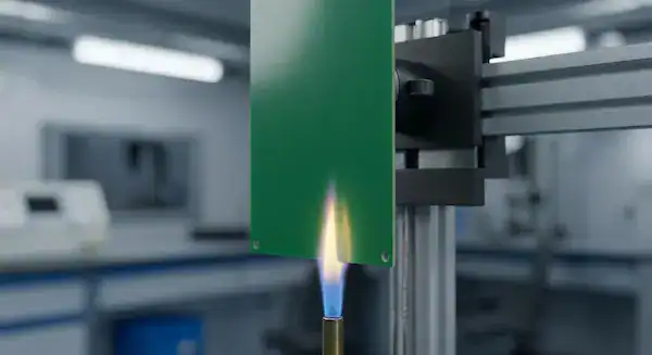 Vertical flame testing process for a 94v 0 circuit board, an essential engineering step to consider when understanding what does nre mean