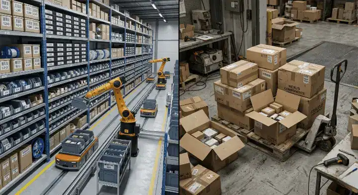 Comparison of turnkey automated warehouse versus consigned shipping boxes affecting PCBA lead time