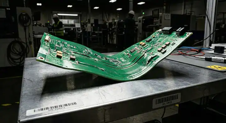 Severe board warpage caused by asymmetrical PCB stack up design and incorrect copper distribution cleanup