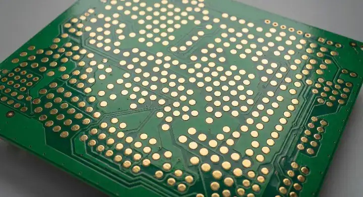 Bottom side PCB test point design layout showing 100% net coverage for accessible manufacturing testing cleanup