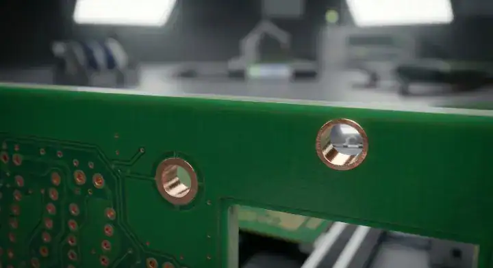 pcb panelization for assembly details showing a 5mm tooling rail with a global fiducial mark and mounting hole cleanup