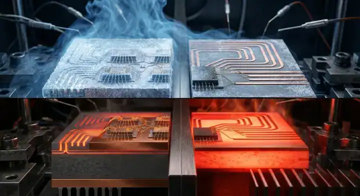 Ceramic PCB automotive qualification extreme thermal cycling shock test