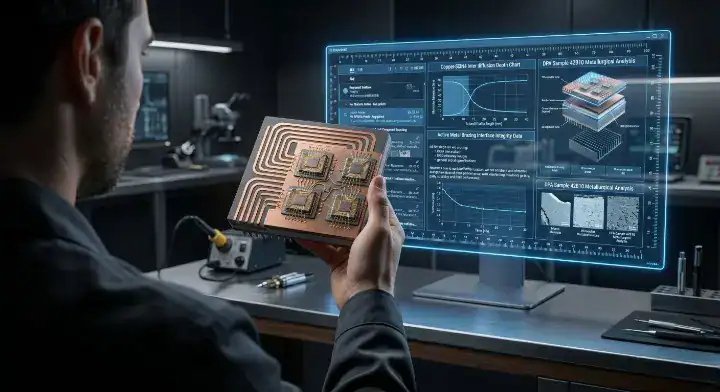 Ceramic PCB specifications review by engineer comparing theoretical datasheet with actual substrate