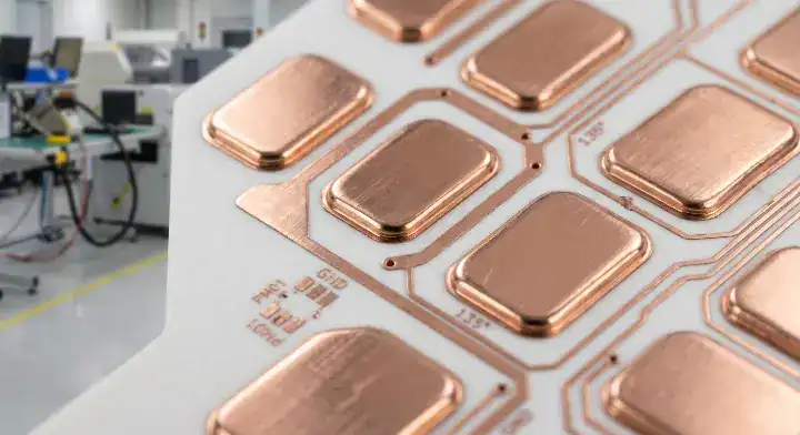 Ceramic PCB thermal cycling design featuring rounded copper pad corners to prevent peeling