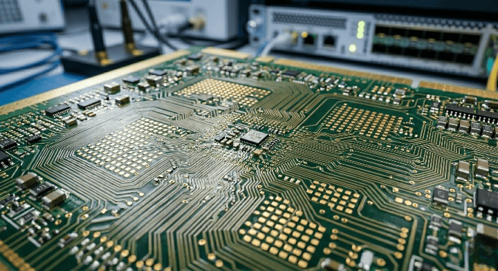 Doosan DS 7409DQN halogen free material applied in ultra dense routing for an 800G network switch line card