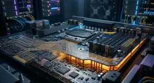 Isola FR408HR acting as the high reliability base layer in a modern AI server hybrid stackup PCB