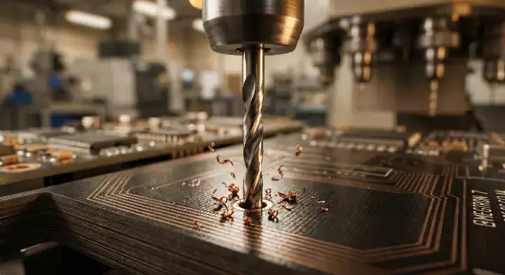 Megtron 7 PCB fabrication requires 15% chipload reduction during mechanical drilling