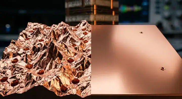 Megtron 8 copper requirements shown through a microscopic comparison of standard rough copper foil versus ultra smooth HVLP3 foil for high speed routing