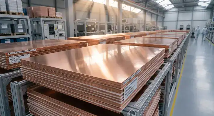 Cost effective Shengyi high speed PCB laminates stacked in a warehouse ready for fabrication