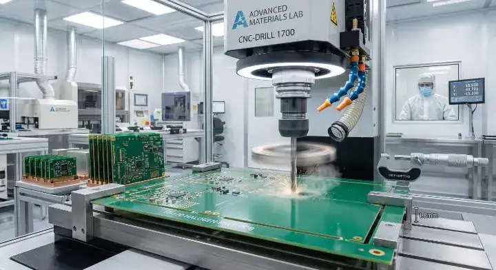 IT 170 family PCB factory fabrication process using standard FR 4 drilling and alkaline desmear