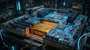 IT 180A PCB High Tg workhorse laminate serving as the power core in a 20 layer AI server motherboard