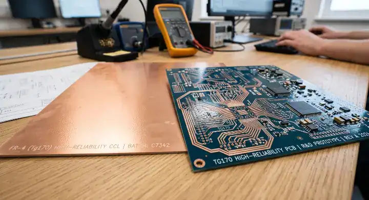 TU 768 PCB High reliability Tg170 FR 4 copper clad laminate material for cost effective manufacturing