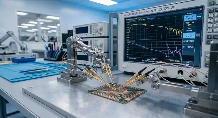 Testing Shengyi Synamic 8GN ultra low loss PCB material on a network analyzer for M7 grade validation