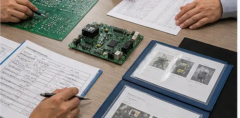PCB sourcing decision meeting comparing bare board and turnkey PCBA evidence