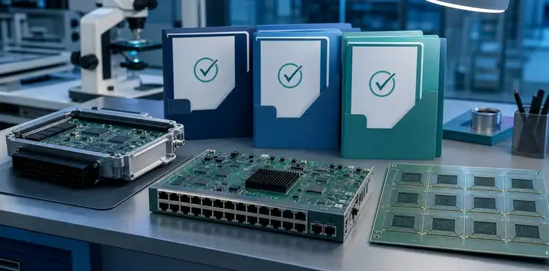 Doosan DS-7409 PCB material certification and application evidence for automotive networking and IC package work
