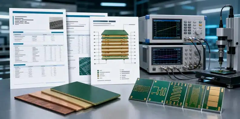 Doosan DS-7409 PCB material Tg170 halogen-free comparison using Dk Df and stack-up evidence
