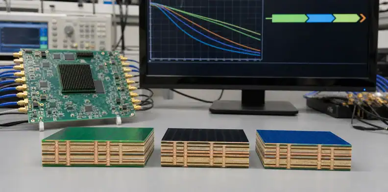 ITEQ IT-968 PCB material compared with lower-loss switch laminate options