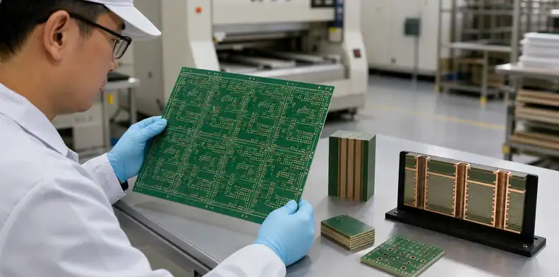 Multilayer PCB fabrication qualification for a KB-6160 construction