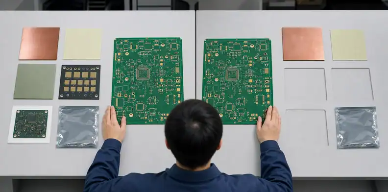 Engineer comparing PCB quotation scope and included quality evidence