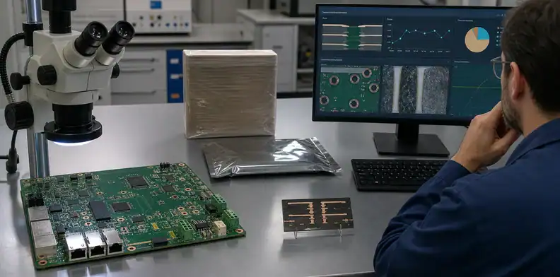 Multilayer board, drill inspection, and laminate storage controls in a qualification area