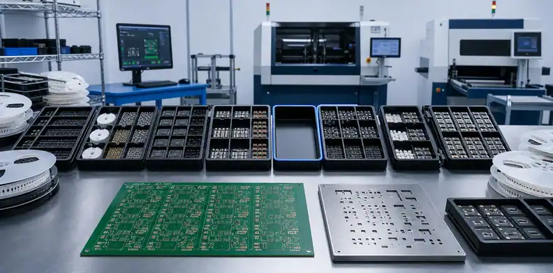 Assembly preparation held by one missing component in an otherwise complete PCB kit