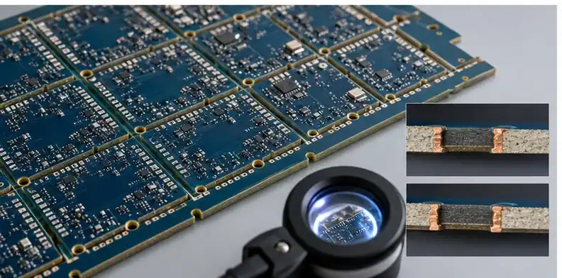 PCB castellated holes requirements shown through manufacturing planning and inspection evidence