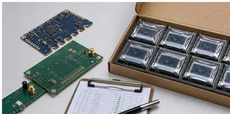 PCB castellated holes requirements shown through final RFQ approval and shipment evidence