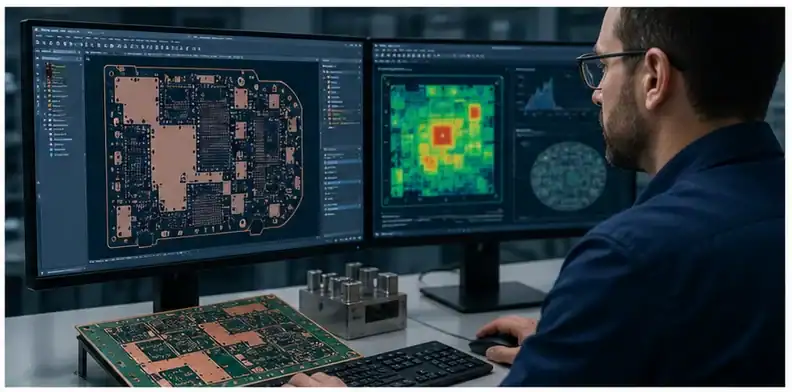 PCB copper thieving requirements shown through feature purpose and RFQ file review