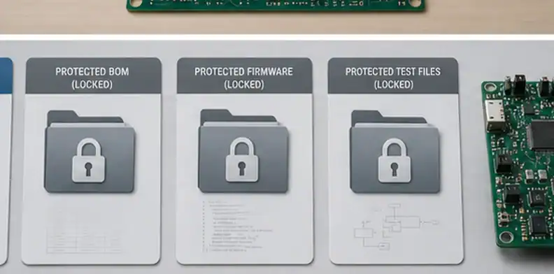 Sanitized Gerber files and protected BOM firmware data for PCBA quotation