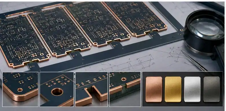 PCB edge plating requirements shown through manufacturing planning and inspection evidence