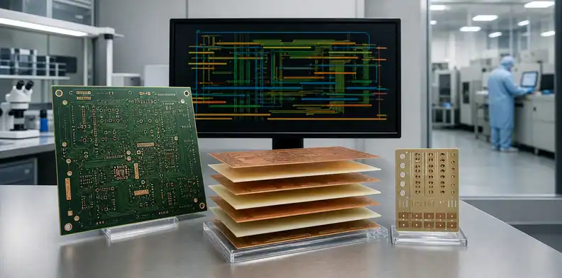 Bare PCB, stack-up, and drill data prepared for fabrication quoting