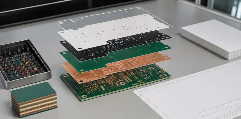 Minimum PCB fabrication quote package with layers and drill data