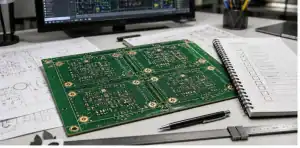 PCB fiducial requirements shown in a quote-ready RFQ review scene