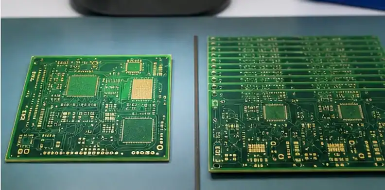 PCB golden sample approval comparing approved sample with new production lot