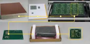 PCB lot traceability connecting a production panel material records tests and shipment