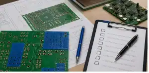 PCB peelable solder mask requirements shown in a quote-ready RFQ review scene